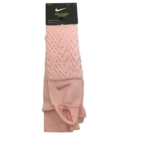 Nike Studio Women's Pink Leg Warmers with Stirrups OSFM - Picture 1 of 5